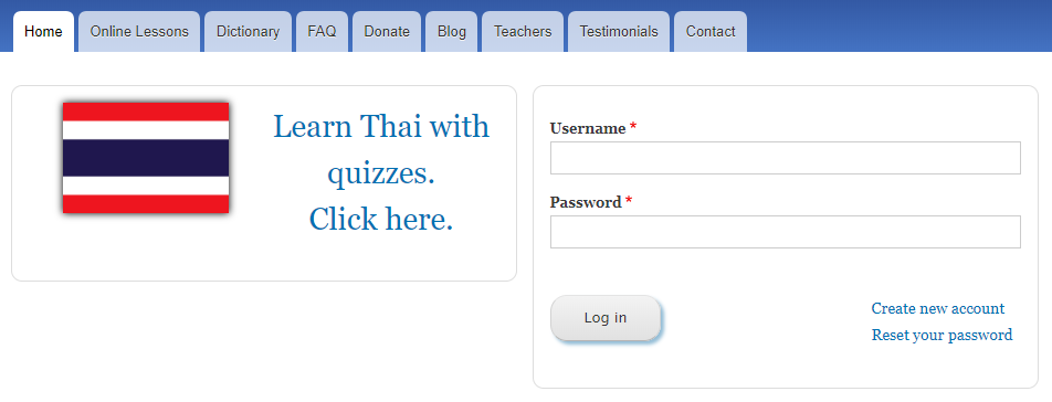 Thai login page (new design)